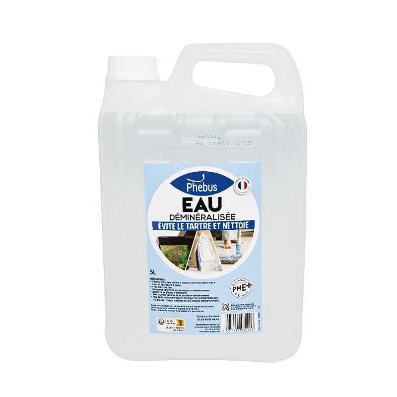 Eau déminéralisée bidon 5L