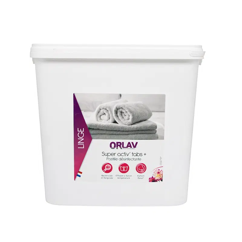 Lessive pastille désinfectante lave-linge Super ACTIV’ 3.125 Kg