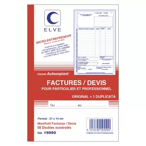 Carnet de factures / devis 