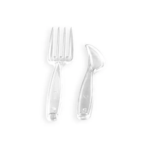 250 reusable plastic cutlery sets knives + forks
