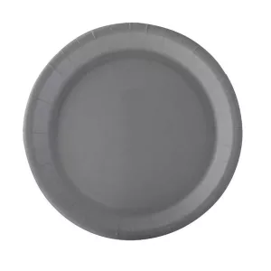 Assiette carton grise