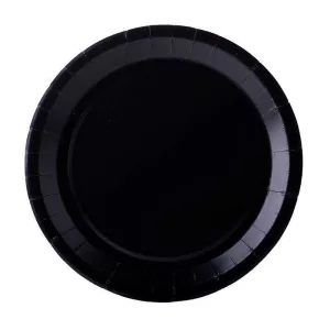 Assiette carton noir
