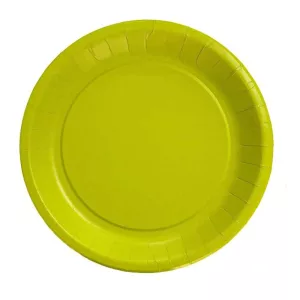 Assiette carton vert anis