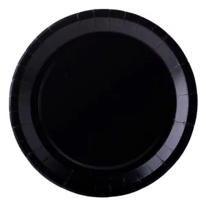Assiette carton noir