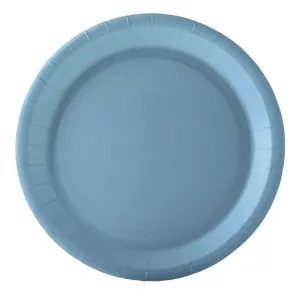 Assiette carton bleu pastel