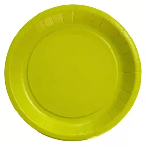 Assiette carton vert anis