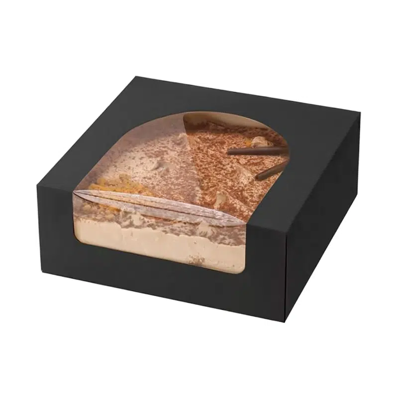 Boite 4 cupcakes carton noir