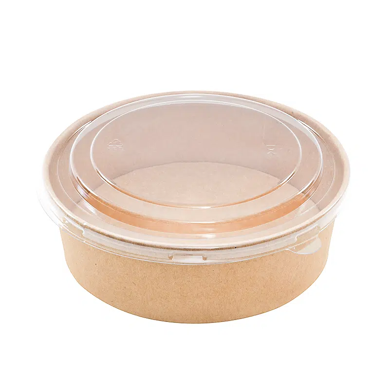 Bol salade carton + couvercle PET 1100 ml par 25