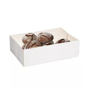 caissette pâtissière blanche