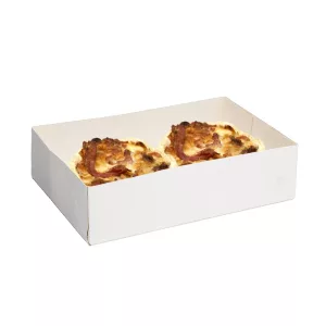 Caissette pâtissière blanche
