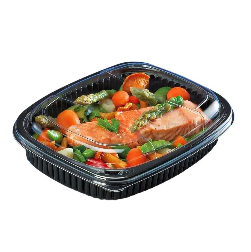 Barquette micro-ondes COOKIPACK noire 1250ml par 40