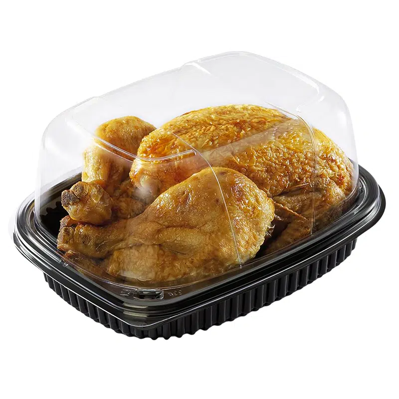 Barquette micro-ondes COOKIPACK noire 1000 ml par 40