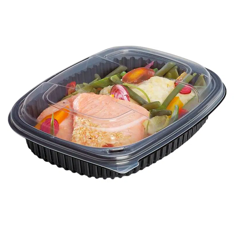 Barquette micro-ondes COOKIPACK noire 800 ml par 40