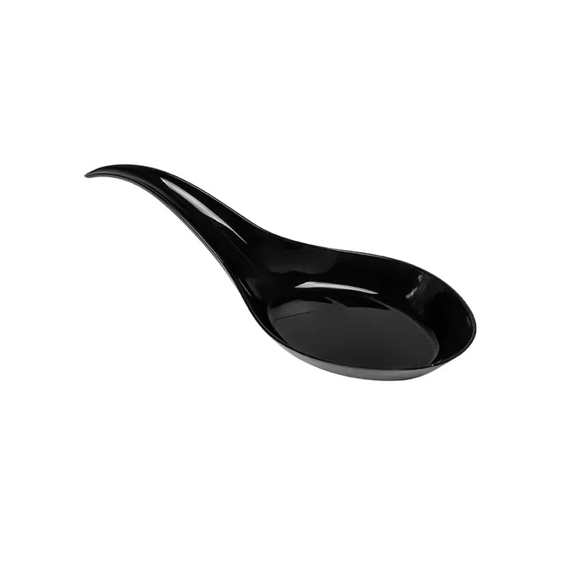 Verrine plastique cuillère “chinoise” noire par 25