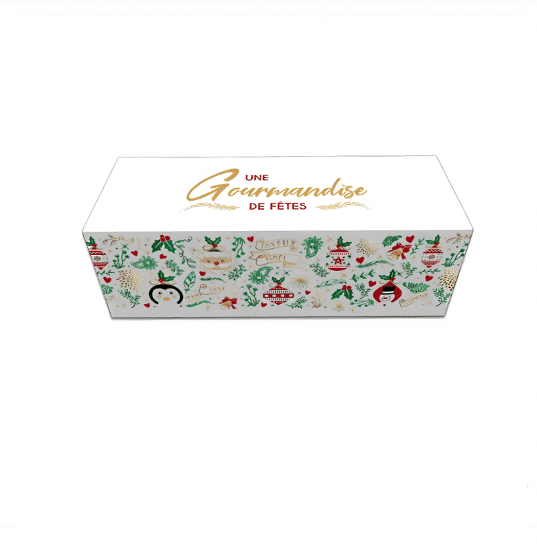 25 “Gourmandise” log boxes 20 x 11.5 x 10.5 cm