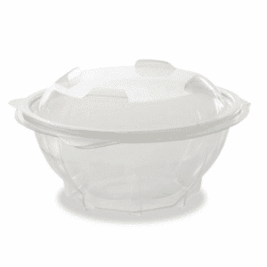 70 taças de salada com tampa de plástico destacável 1000 ml