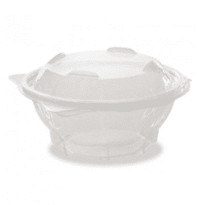 75 taças de salada com tampa de plástico destacável 750 ml