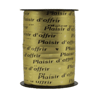 Bobine bolduc or « plaisir d’offrir » 225m x 10mm