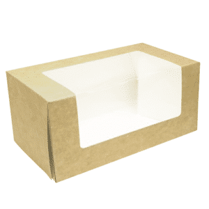 25 caixas de cartão kraft para bolos 20 x 11 x 9 cm
