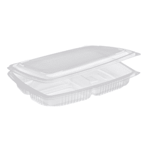 Bandeja para microondas de 3 compartimentos 1380 ml, paquete de 20