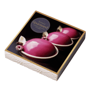 Boites pâtissières colorées Gourmand