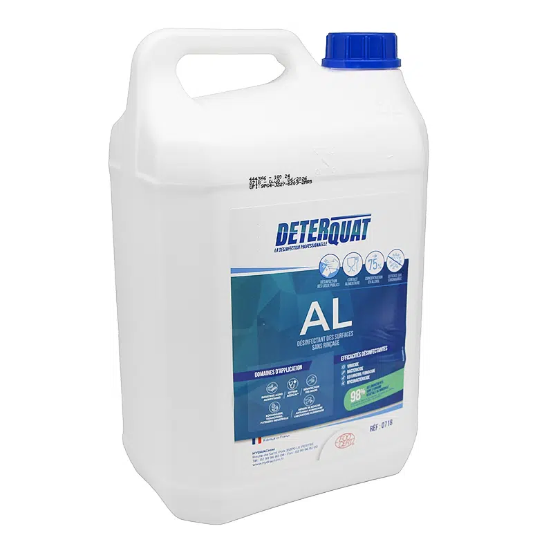 Désinfectant alimentaire “deterquat al” sans rinçage en 5 litres