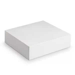 White cardboard cake tin 16 x 5 cm