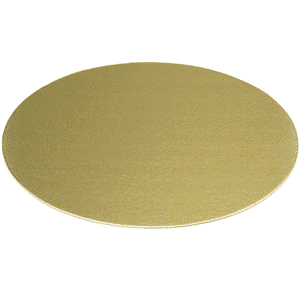 Support gâteau ronds or en carton 22 cm