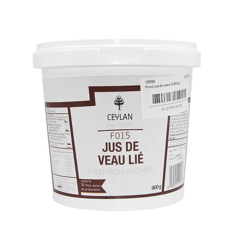 Fond jus de veau lié 900 gr