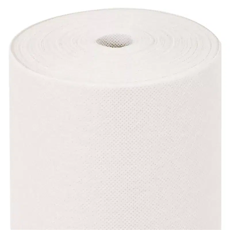 Rollo de mantel de papel no tejido blanco 1,20 x 25 m