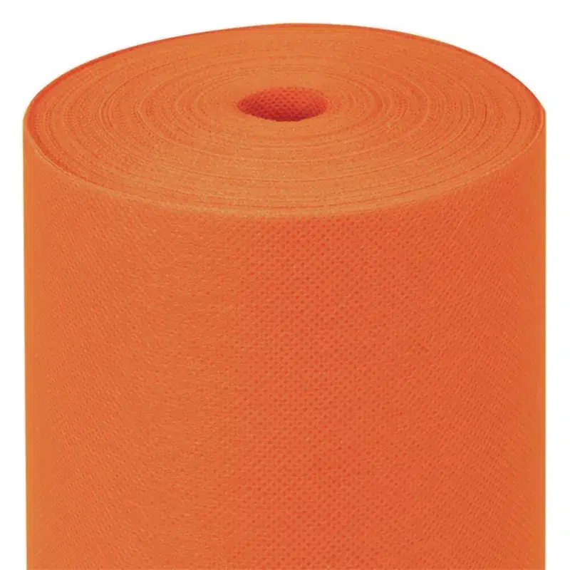 Rollo de mantel de papel no tejido Mandarina 1,20 x 25 m