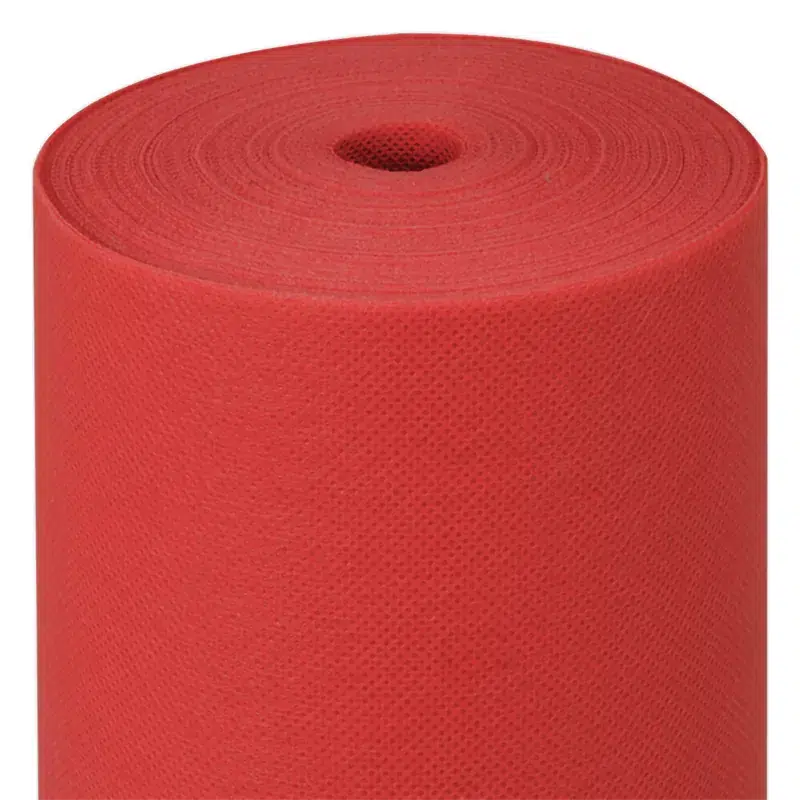 Rollo de mantel de papel no tejido rojo 1,20 x 25 m