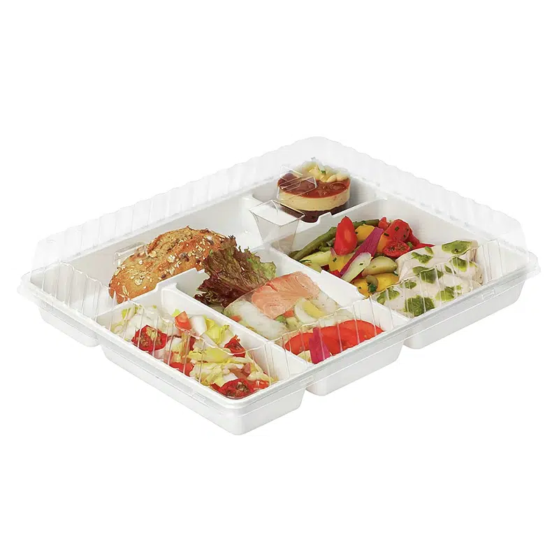 Plateau repas 5 compartiments à emporter par 50