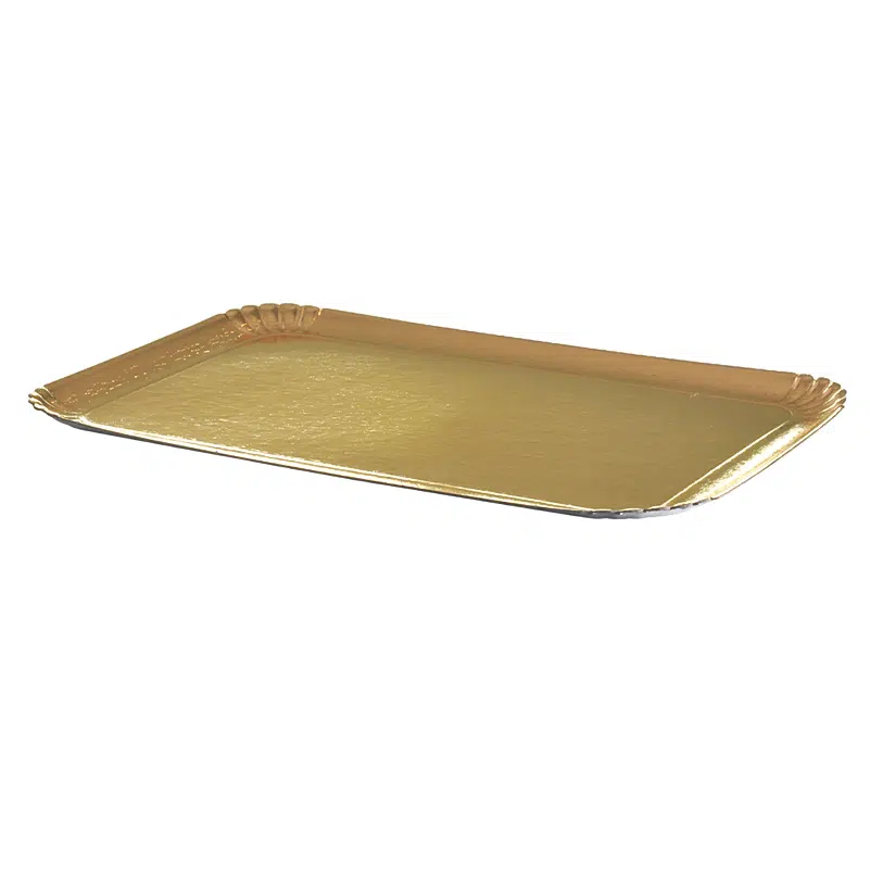 Plateau traiteur or 28 x 42 cm par 25