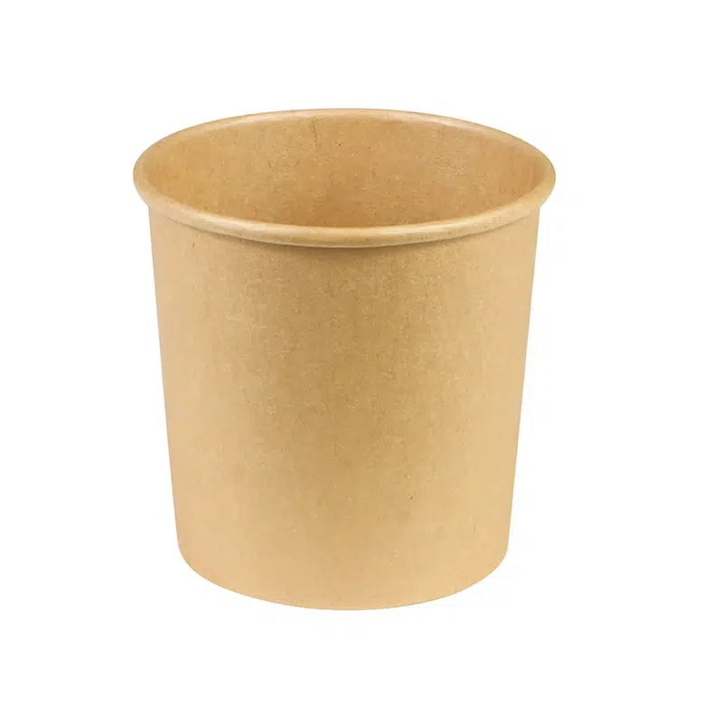Pot à soupe kraft 350 ml par 25