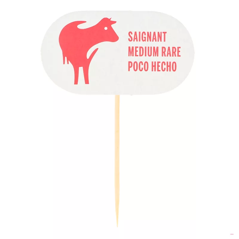 Piques cuisson viande ‘saignant’ par 100