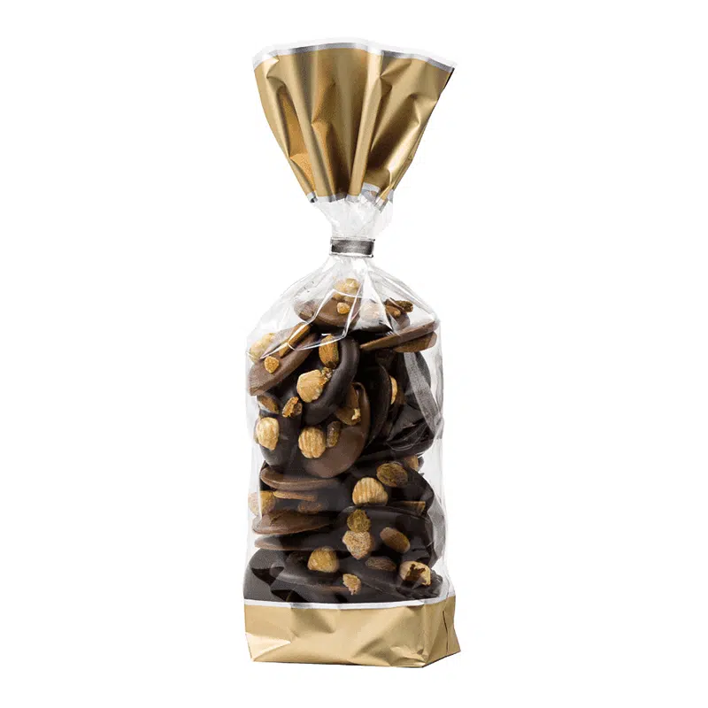 Sachet confiseries glacé or 120 x 275 mm par 100