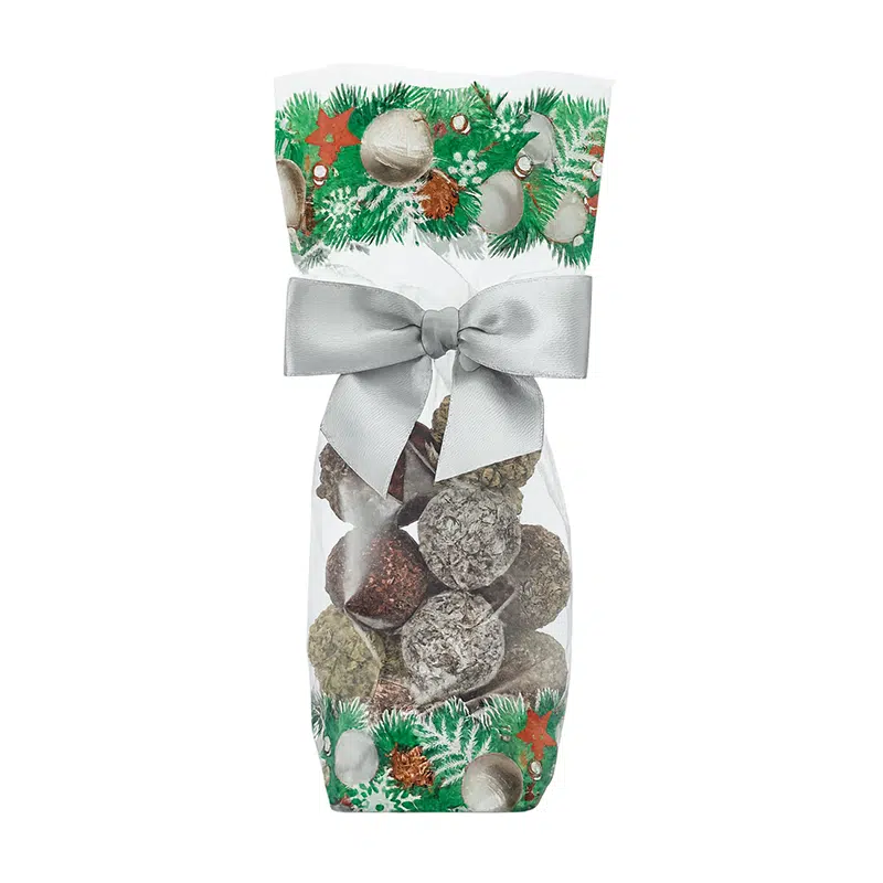 Sachet confiseries Noël “Guirlandes” 120 x 260 mm par 100