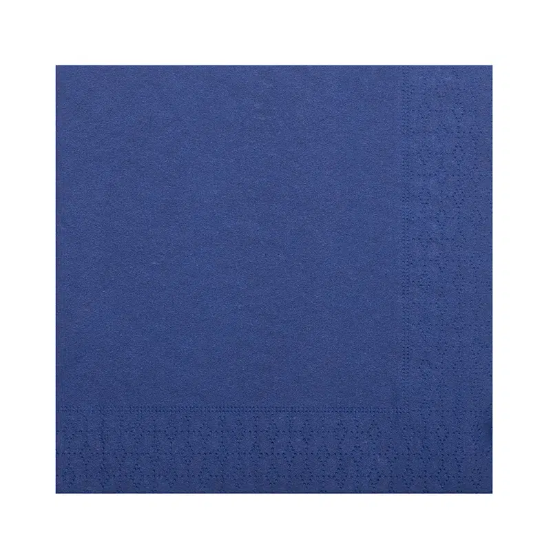 Serviette bleu marine 2 plis 38 x 38 cm par 50