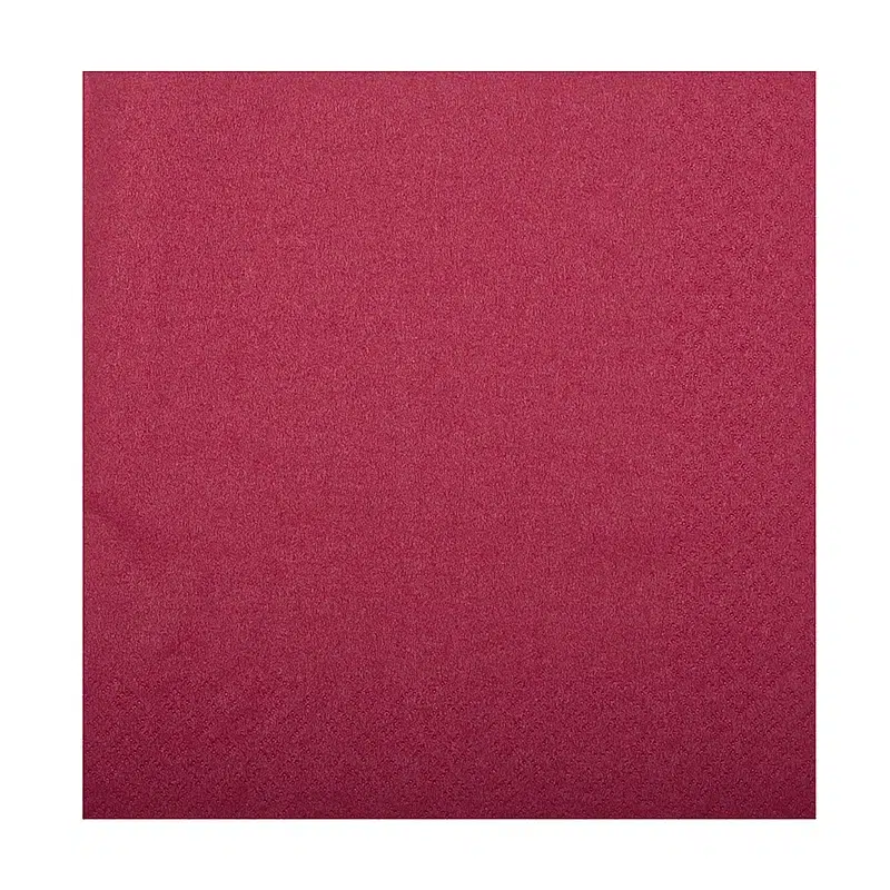 Serviette bordeaux 2 plis 38 x 38 cm par 50
