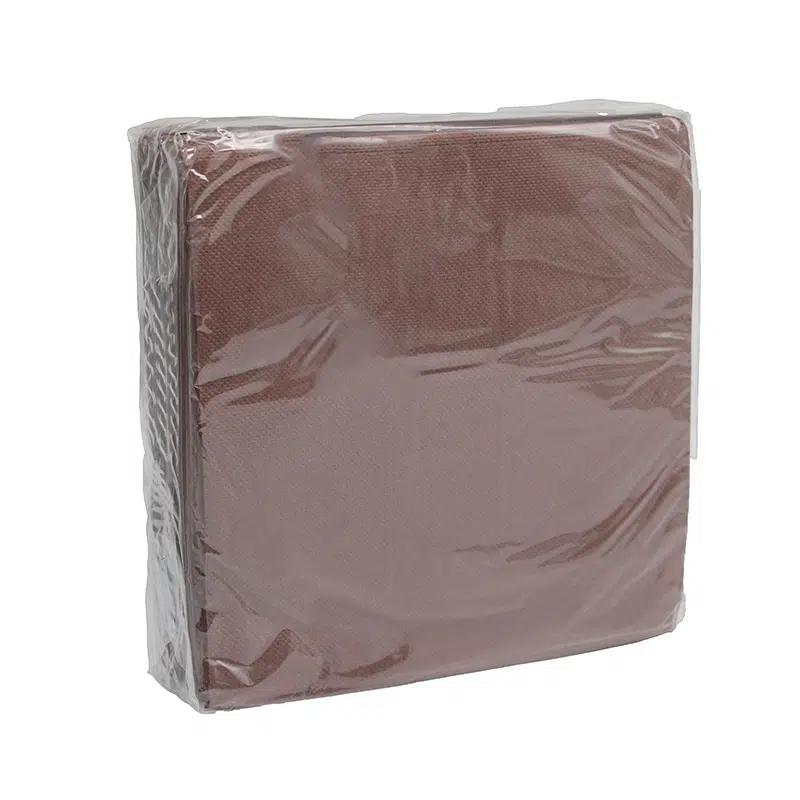 Servilleta con relieve de chocolate 38 x 38 cm, paquete de 40