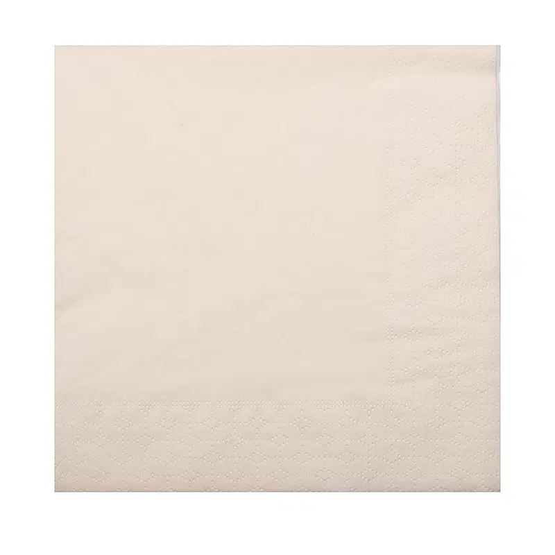 2-ply ivory napkin 38 x 38 cm per 50
