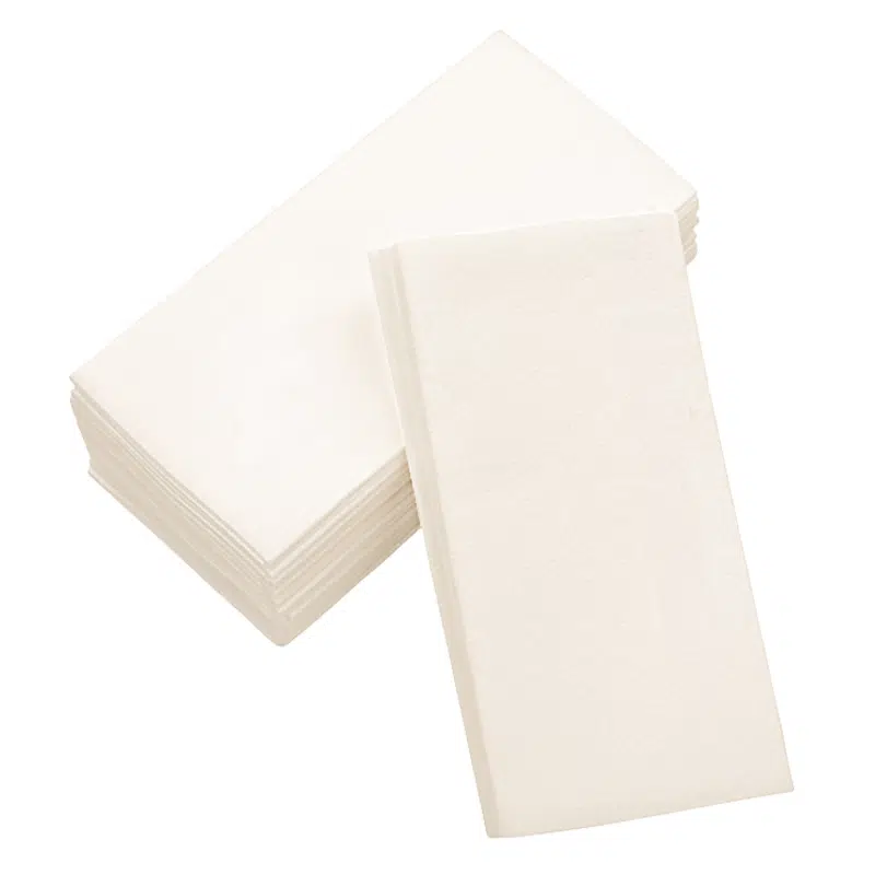 50 serviettes ivoire non tissé 40 x 40 cm