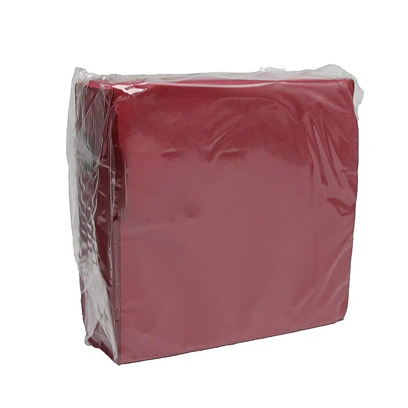 Servilleta con relieve Burdeos 38 x 38 cm, paquete de 40