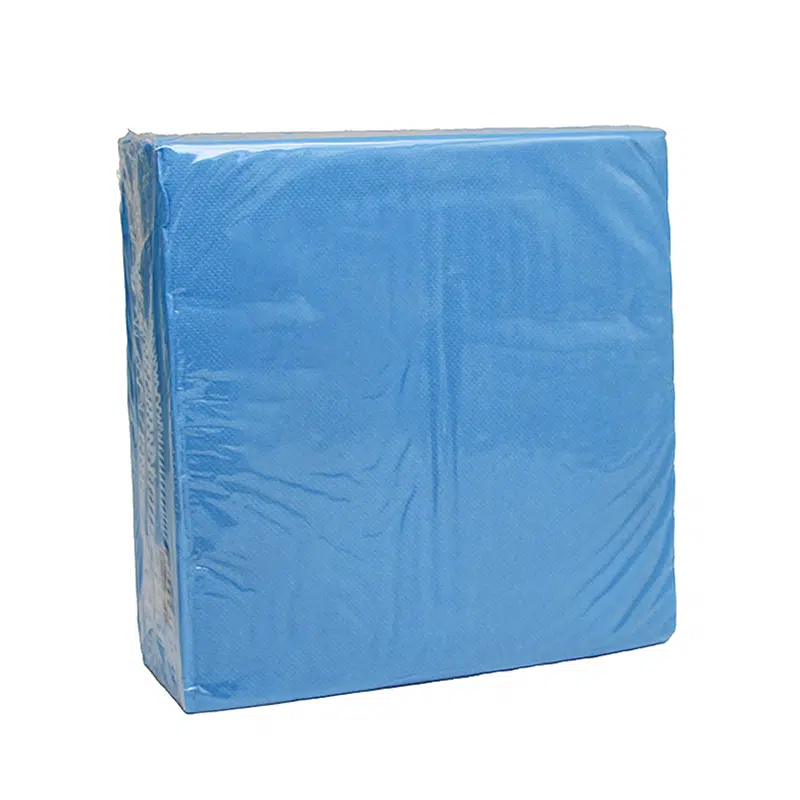Toalla turquesa en relieve 38 x 38 cm, paquete de 40