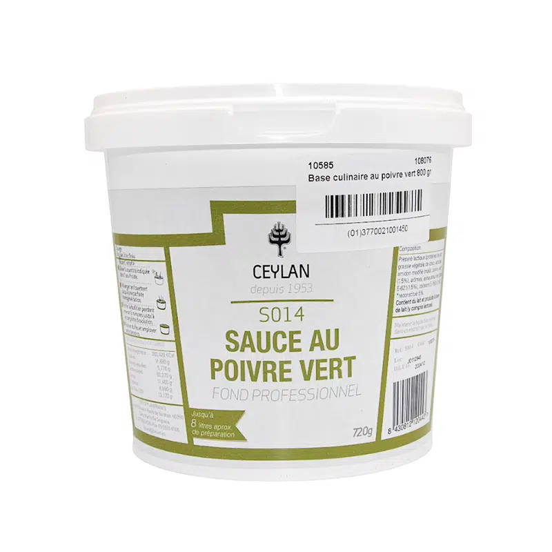 Sauce au poivre vert 700 gr