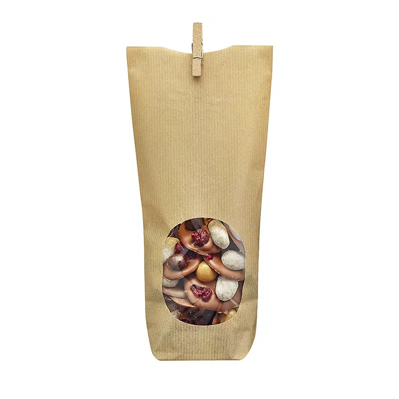 Sachet papier kraft avec fenêtre 100 x 220 mm par 100
