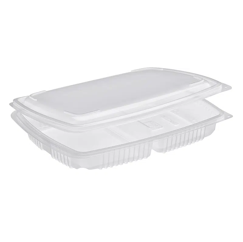 Barquette micro-ondable 2 compartiments 1450 ml par 20