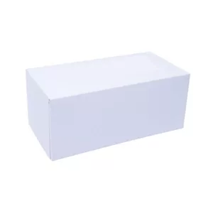 boîtes bûche blanches 20x11x10 cm