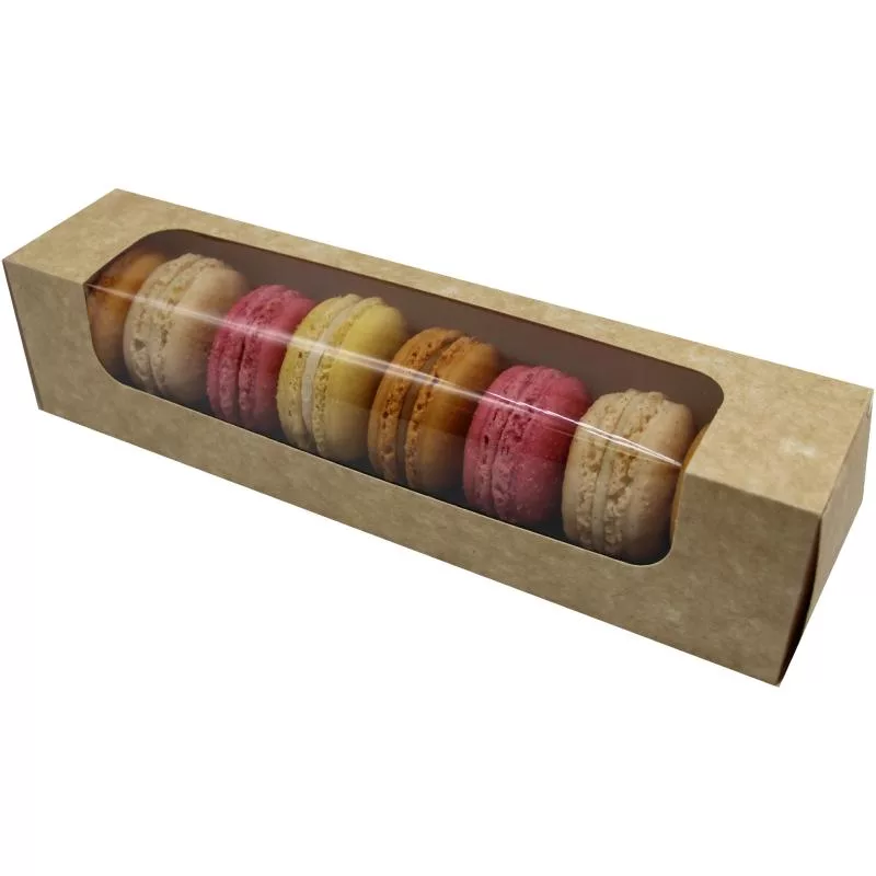50 kraft cardboard boxes for 8 macaroons